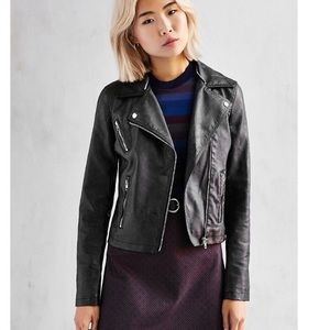 Urban Outfitters vegan leather biker jacket